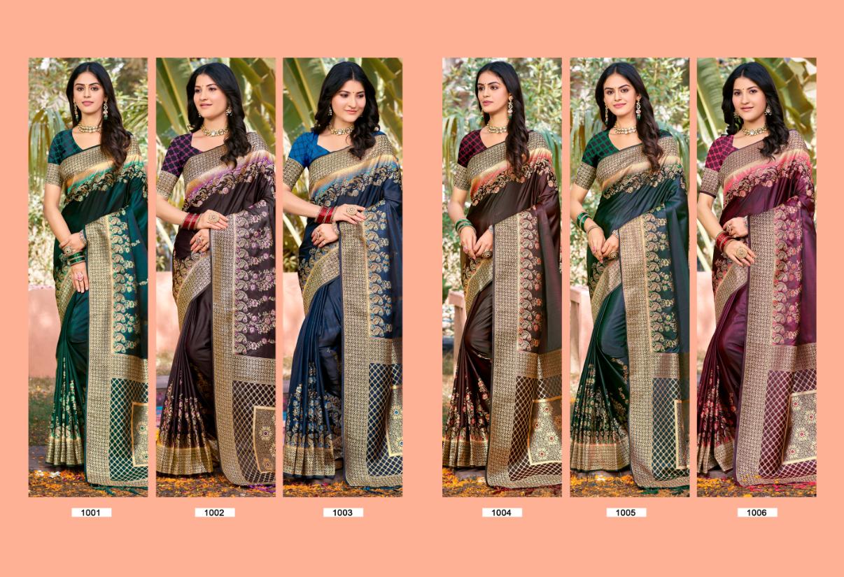 Bunawat Kangana Wedding Wear Satin Silk Saree Collection